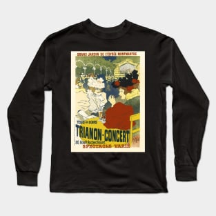 LE TRIANON-CONCERT 1895 Paris Advertisement Poster by Georges Meunier Long Sleeve T-Shirt